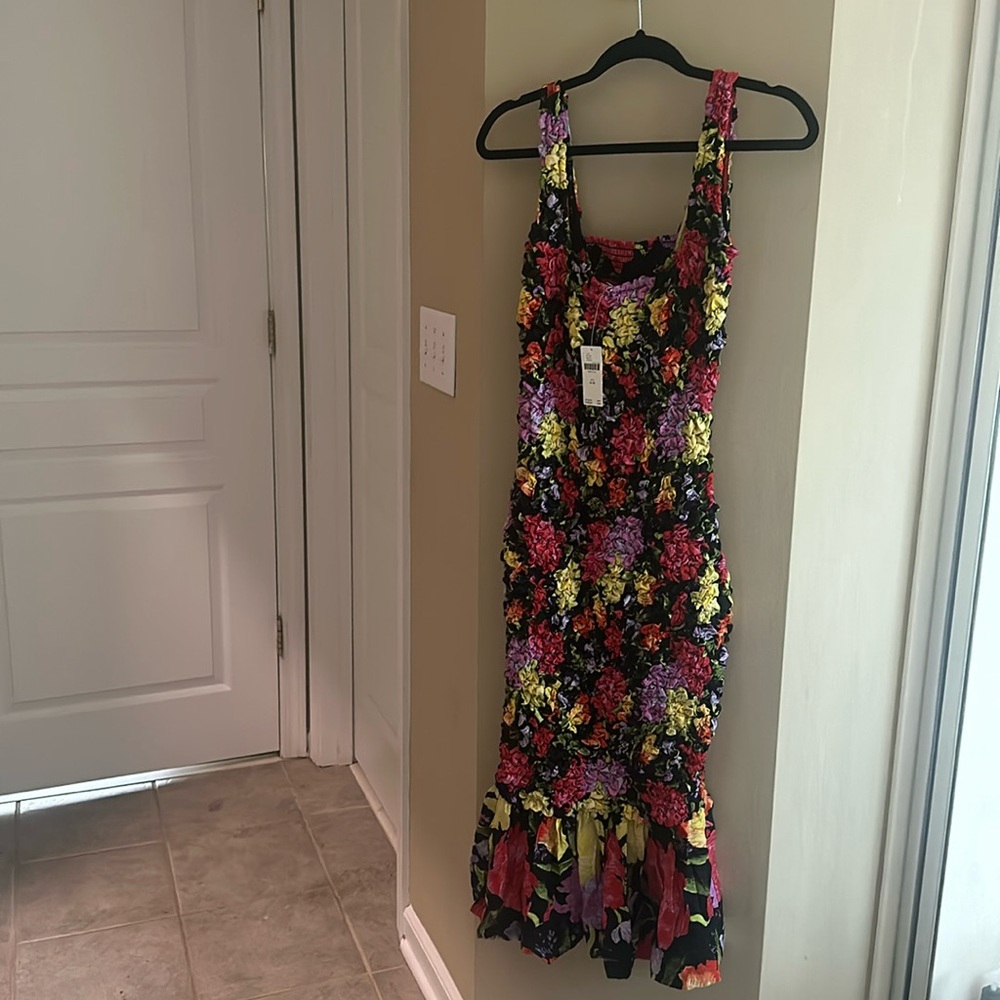 NWT Anthropologie Floral Midi Dress